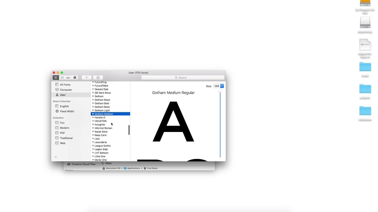 what font does mac use for email